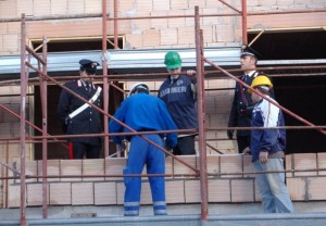 carabinieri cantiere