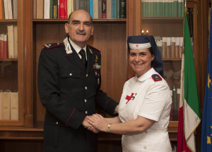 Gen. B. Giuseppe Governale con Isp. Reg. Anna Di Marzo