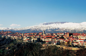 Agnone con sfondo neve