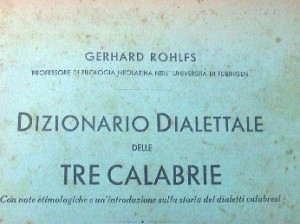 dizionario dialettale delle tre calabrie di G. Rohlfs - copertina